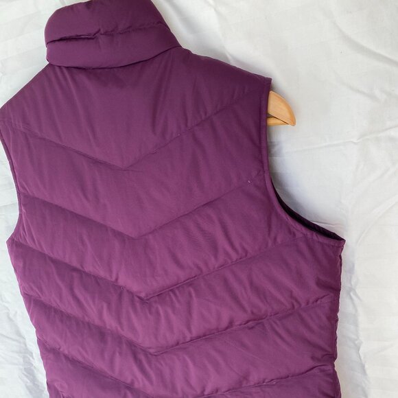 Lands End Purple Down Filled Jacket Vest Puffer - Picture 1 of 4